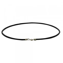 Cordón Cuero Negro 3mm