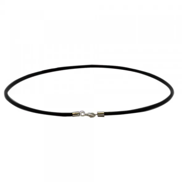 Cordón Cuero Negro 3mm