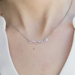 Gargantilla Amona Plata