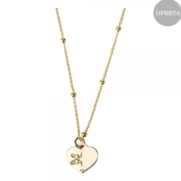 Gargantilla Corazón Mini Plata Dorada Personalizable