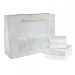 Gargantilla Doble de Plata Dorada y Circonitas