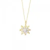 Gargantilla Eguzkilore Oro Bicolor y Diamantes 10mm