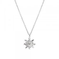 Gargantilla Eguzkilore Oro Blanco y Diamantes 9mm