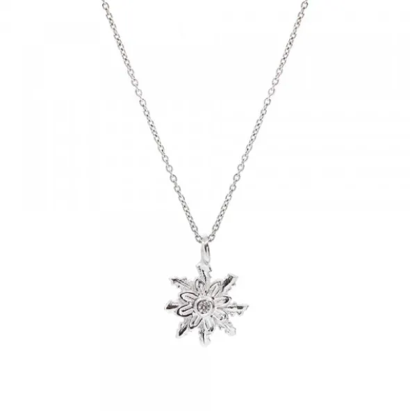 Gargantilla Eguzkilore Oro Blanco y Diamantes 9mm