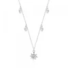 Gargantilla Eguzkilore Oro Blanco y Brillantes