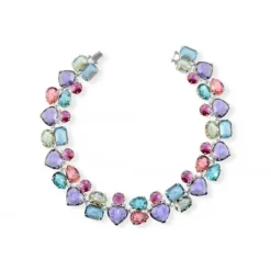 Gargantilla Queen Plata y Cristales Multicolor