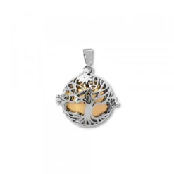 Llamador de Ángeles Árbol de la Vida Dorado con Mariposa Personalizable