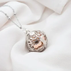 Llamador de Ángeles Árbol de La Vida Cobre Cadena