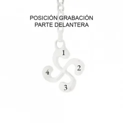 Llavero Lauburu Plata Personalizable