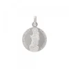 Medalla Mini Virgen Blanca Plata 17mm