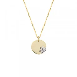 Medalla Oro y Eguzkilore Blanco 12mm Personalizable