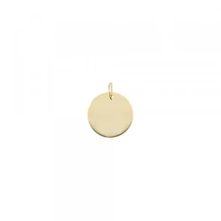 Medalla Oro y Eguzkilore Blanco 12mm Personalizable