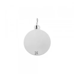 Medalla Virgen Blanca Plata 20mm