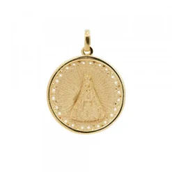 Medalla Virgen de Begoña de Plata Dorada Personalizable
