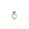 Mini Colgante Corazón y Eguzkilore Plata Dorada