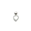 Mini Colgante Corazón y Eguzkilore Plata