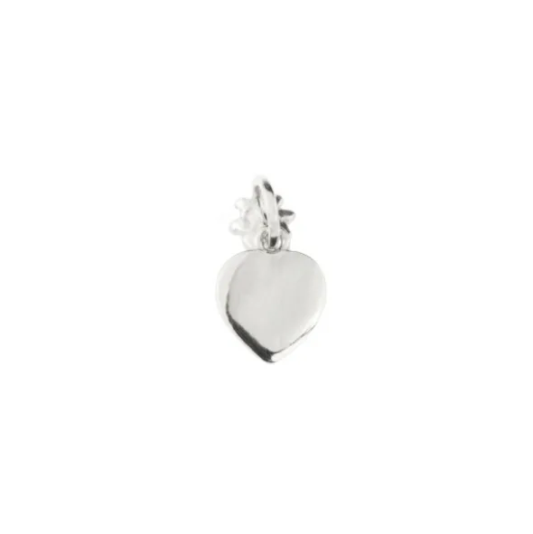 Mini Colgante Corazón y Eguzkilore Plata