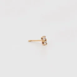 Mini Trepador Oro Doble Circonita