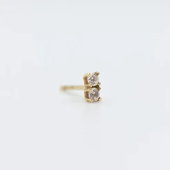 Mini Trepador Oro Doble Circonita