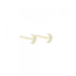 Pack Piercings Media Luna Plata 4 Uds