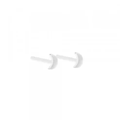 Pack Piercings Media Luna Plata 4 Uds