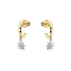 Pendientes Aiora de Plata Dorada