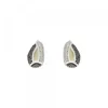 Pendientes Almendra Vitoria Plata y Lámina de Oro
