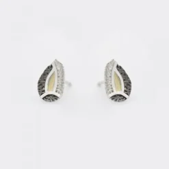 Pendientes Almendra Vitoria Plata y Lámina de Oro