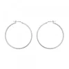 Pendientes Aro Entorchado Plata 45mm