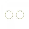 Pendientes Aro Entorchado Plata Dorada 20mm