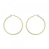 Pendientes Aro Entorchado Plata Dorada 45mm