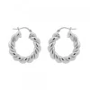 Pendientes Aro Gallonado Plata 20mm