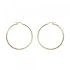 Pendientes Aro Grande Plata Dorada 45mm