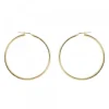 Pendientes Aro Grande Plata Dorada 50mm