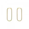 Pendientes Aro Hoop Plata Dorada 30mm
