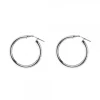 Pendientes Aro Martelé Plata 30mm
