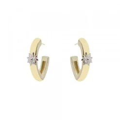 Pendientes Aro Olatu Plata Dorada