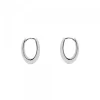 Pendientes Aro Oval Plata 17mm