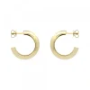 Pendientes Aro Plata Dorada 18mm