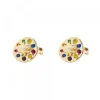 Pendientes Arrue Plata Dorada 11mm