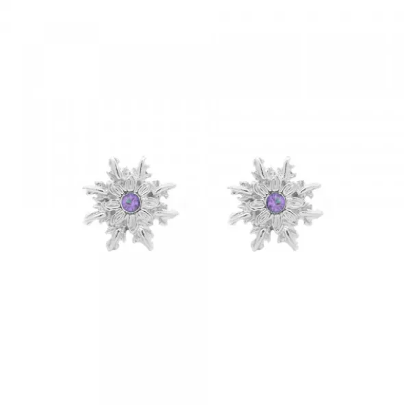 Pendientes Basic Colors Plata y Amatista