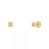 Pendientes Bebé Cuadrados Oro y Circonita 3mm