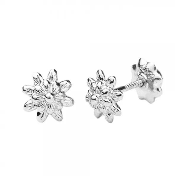 Pendientes Bebé Eguzkilore Oro Blanco 6mm