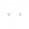 Pendientes Bola Oro Blanco 3mm