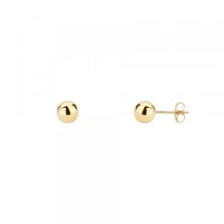 Pendientes Bola Oro 3mm