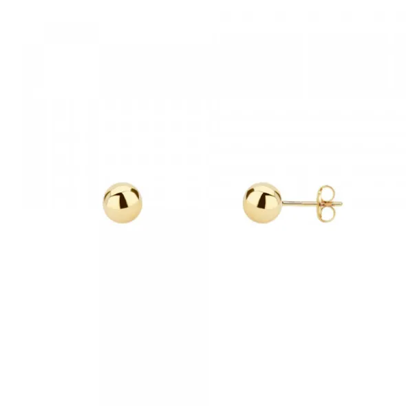 Pendientes Bola Oro 3mm