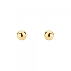 Pendientes Bola Oro 5mm