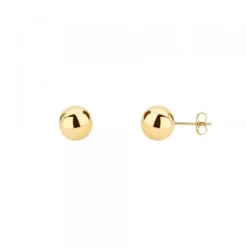 Pendientes Bola Oro 5mm