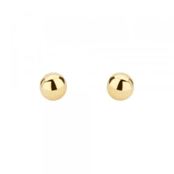 Pendientes Bola Oro 6mm