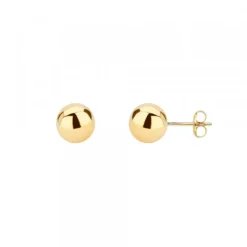 Pendientes Bola Oro 6mm